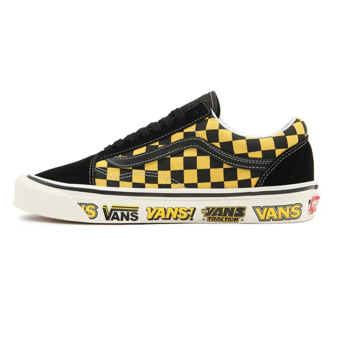 vans yellow checkered old skool