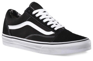 Vans - Old Skool Black and White Suede Sneakers