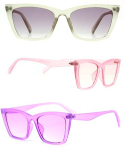 Matte Color Large Square Sunglasses