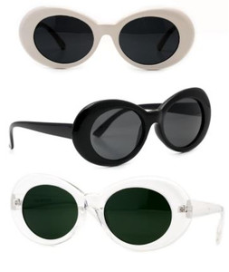 Retro Oval Mod Sunglasses