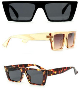Flat Design Rectangular Sunglasses 