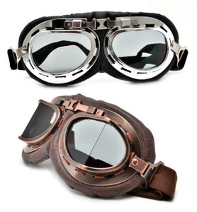 Retro Motorcycle Goggles with Adjustable Strap