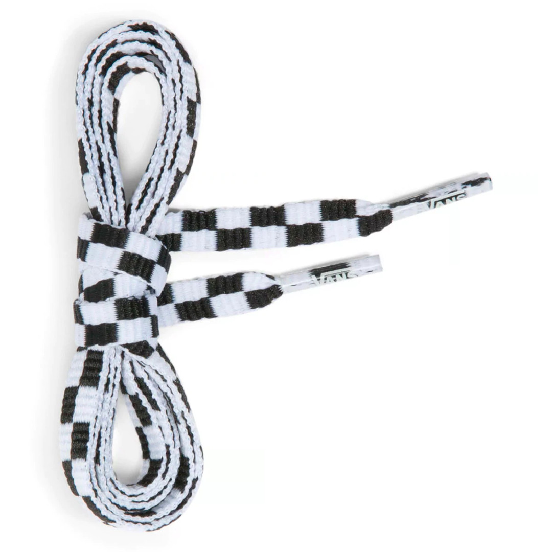 Vans Black and White Checkerboard Shoelaces 36