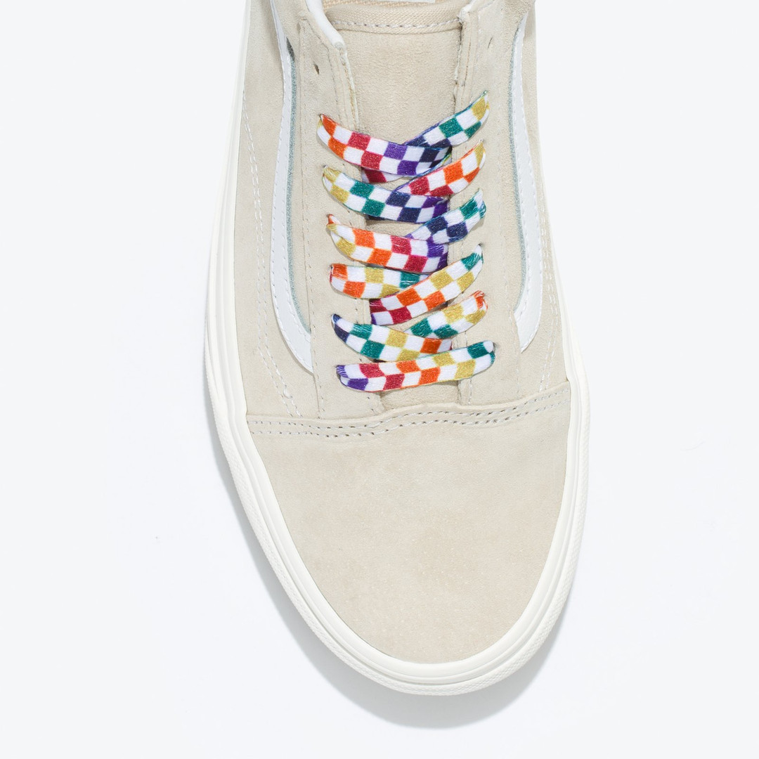 Vans Rainbow Checkerboard Shoelaces 36" - Nuclear Waste