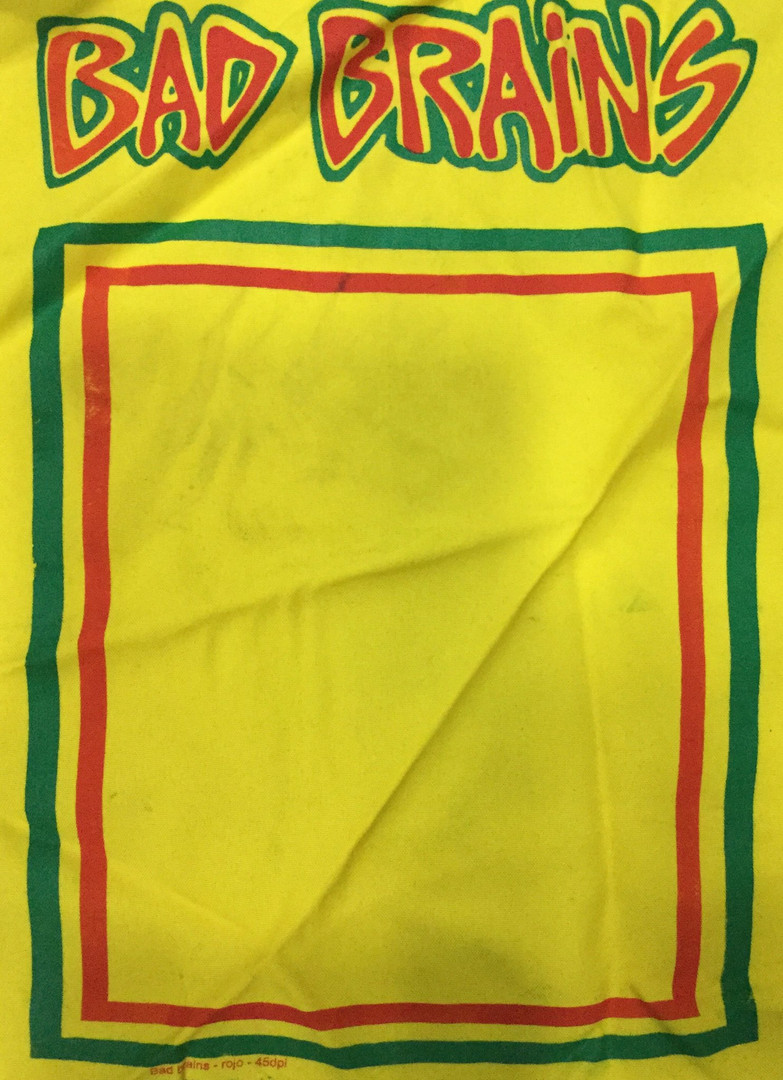 Bad Brains 12 x16 Test Print Backpatch