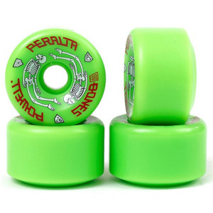 Powell G-Bones Green Skateboard Wheels 64mm 97A (set of 4)