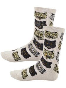 Psockadelic Tiger Head Pattern Socks