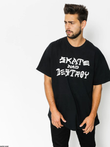 Thrasher Magazine - Skate And Destroy Black T-Shirt