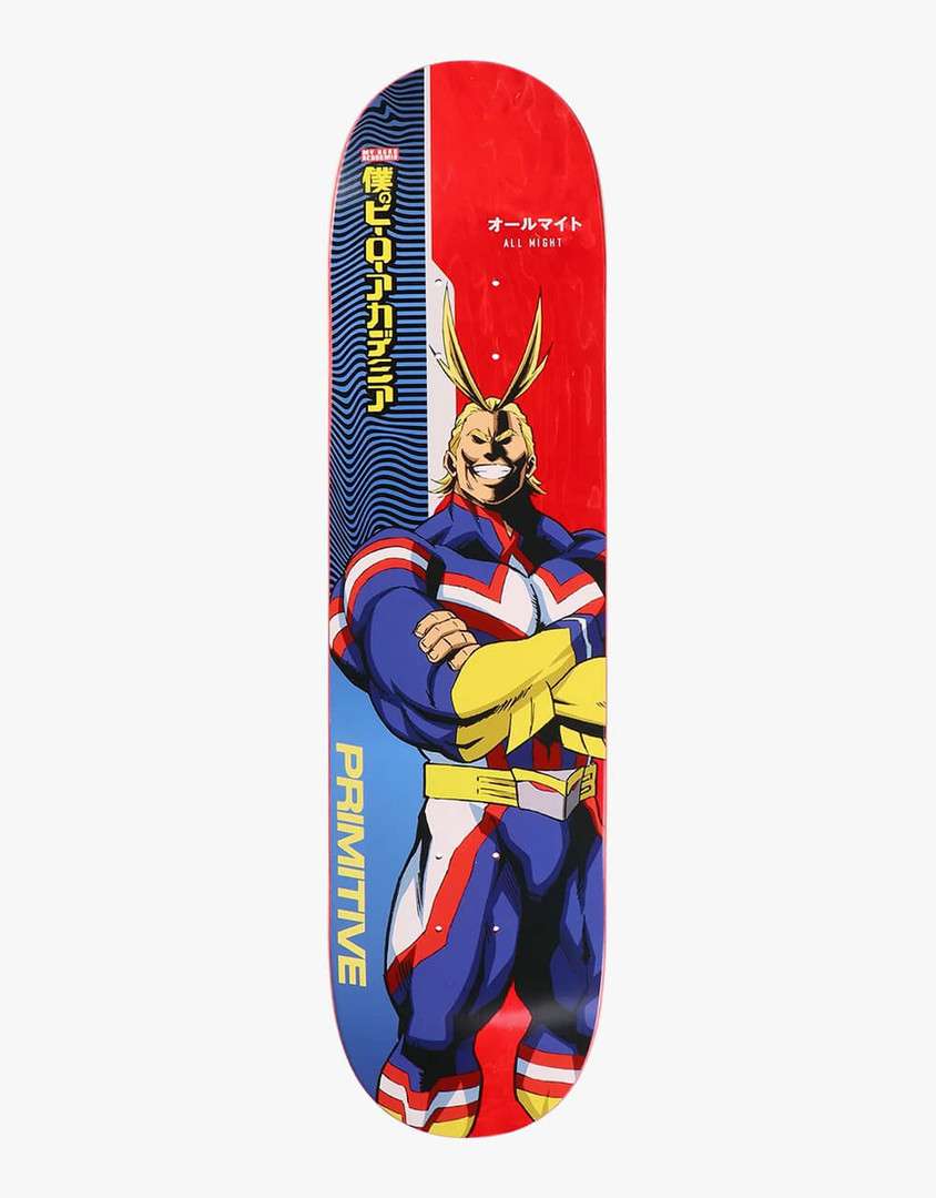 Primitive - My Hero Academia All Might Skateboard Deck 8.0 - Nuclear Waste