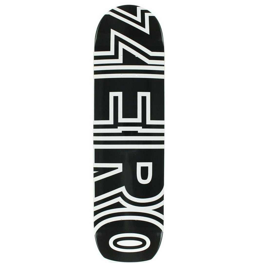 Zero Skateboards - Zero Team Bold Black Skateboard Deck 8.0 - Nuclear Waste