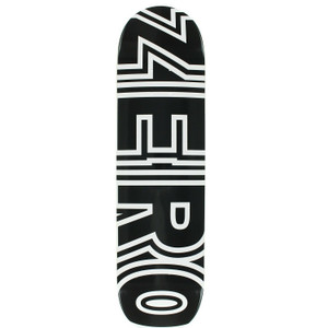Zero Skateboards - Zero Team Bold Black Skateboard Deck 8.0