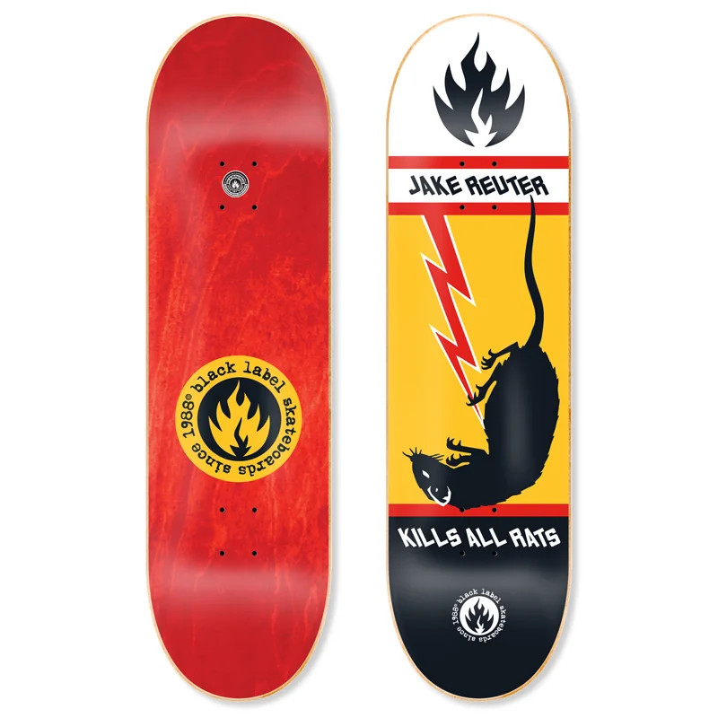 スケートボード Black label Jake Reuter 9.0 egg shape 0724-BL-JakeReuter-Snake_Rat-