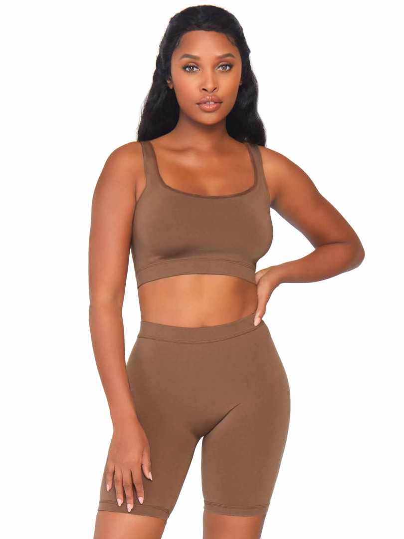 Tan bike shorts sale