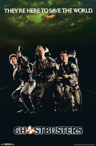 Ghostbusters - They're Here To Save The World 24x36" Poster