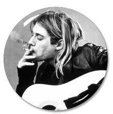 Nirvana - Kurt Cobain Cigarettes 2.25" Pin