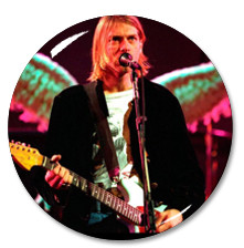 Nirvana - Kurt Cobain Live 2.25" Pin