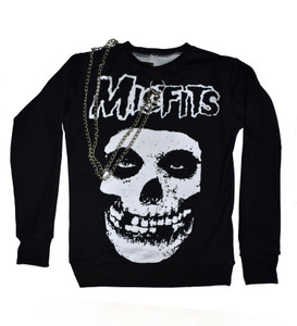 Misfits - Ghoul Long Sleeve Shirt with Chains