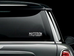 Mastodon - Ornamental Logo 6x2.5" Vinyl Cut Sticker
