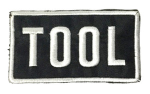 Tool White Logo 3.25" Embroidered Patch