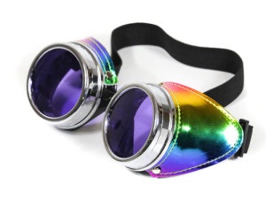 Patent Rainbow Side Goggles with Purple Lenses