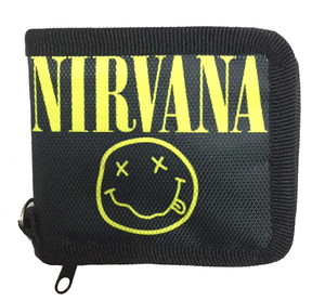 Nirvana - Smiley Canvas Wallet