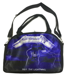 Ride The Lightning Canvas Crossbody Bowler Bag