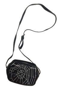 Spiderweb Black Makeup Bag w/ Strap
