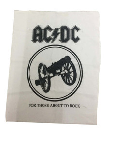 AC/DC - For Those About To Rock Test Print Backpatch