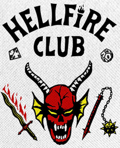 Stranger Things - Hellfire Club 11x13" Sublimated Backpatch