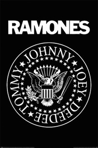 The Ramones - Black & White Logo 24x36" Poster