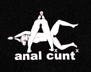 Anal Cunt Bondage Logo 5x3.5" Printed Patch
