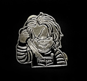 Chucky 2" Metal Badge Pin