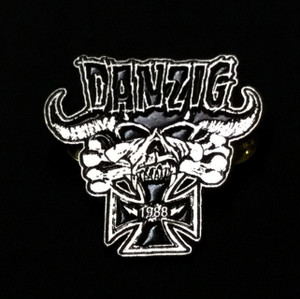 Danzig - 1988 Skull Metal Badge Pin