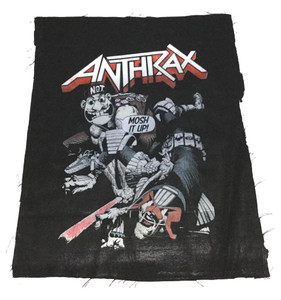 Anthrax - Mosh It Up White Test Backpatch