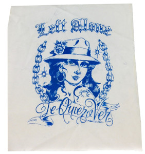 Left Alone - Te Quiero Ver Blue Ink Test Print Backpatch