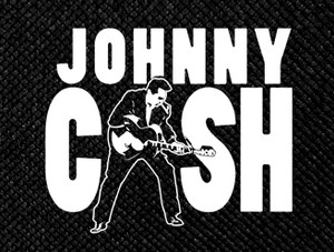 Johnny Cash Folk  4x4" Printed Patch