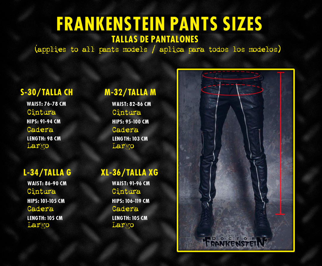 Dr. Frankenstein - Men's Black Bat Bondage Skinny Pants
