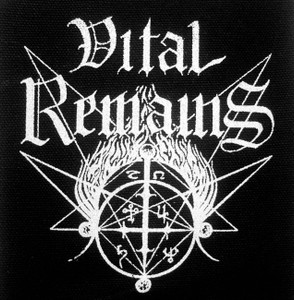 Vital Remains Logo 5x5" Printed Patch