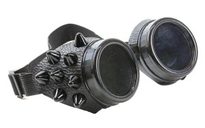 Black Goggles with Small Spikes