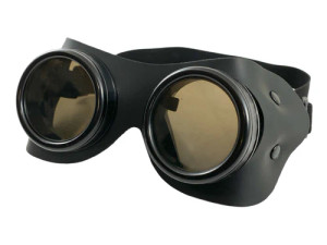 Victorian Style Black Latigo Goggles