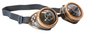 Steampunk Copper Goggles with Spikes and Adjustable Strap