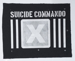 Suicide Commando Logo White Backpatch Test