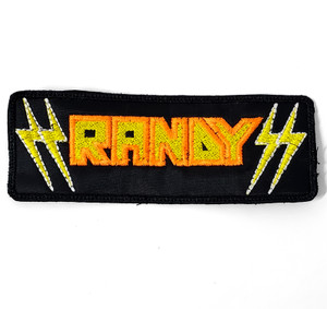 Randy - Bolt Logo 5x2" Embroidered Patch