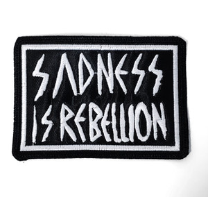 Lebanon Hanover Sadness is Rebellion 4x2.75" Square Embroidered Patch