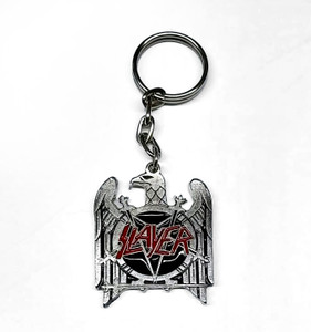 Slayer Keychain with Metal Keyring