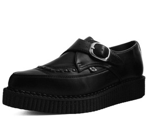 A9324 Black Pointed Buckle Creepers