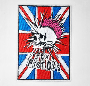Sex Pistols UK Flag 3.25x4.5" Embroidered Patch