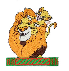 Lion King - Mufasa and Simba3x3.5" Embroidered Patch