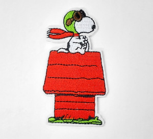 Charly Brown - Aviator Snoopy Red Baron 1.75x3" Embroidered Patch