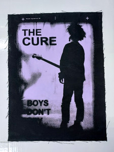 The Cure Boys Don't Cry Purple Test Backpatch